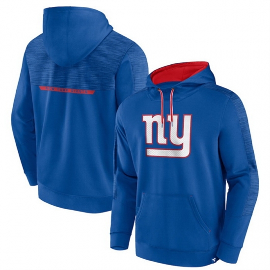 Men New York Giants Blue Defender Evo Pullover Hoodie Men New York Giants Blue Defender Evo Pullover Hoodie
