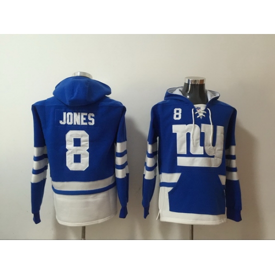 Men Nike New York Giants Daniel Jones 8 NFL Winter Thick Hoodie Men Nike New York Giants Daniel Jones 8 NFL Winter Thick Hoodie