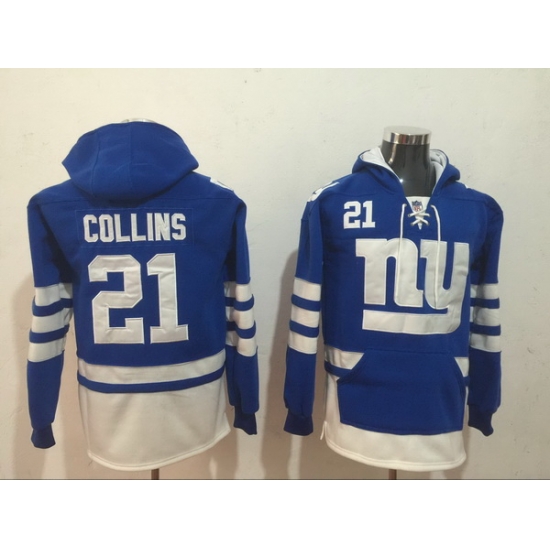 Men Nike New York Giants Landon Collins 21 NFL Winter Thick Hoodie Men Nike New York Giants Landon Collins 21 NFL Winter Thick Hoodie