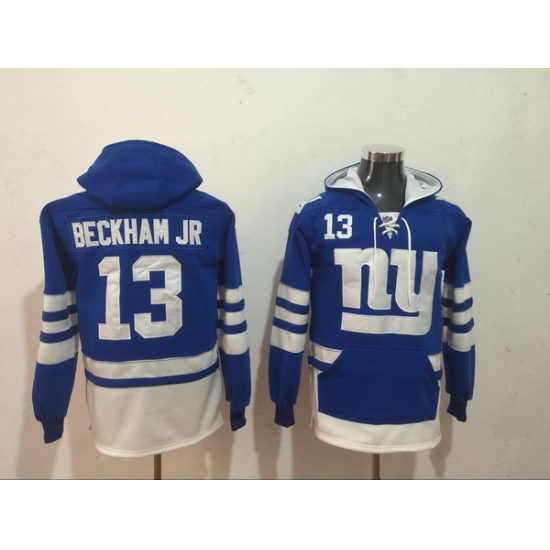 Men Nike New York Giants Odell Beckham Jr. 13 NFL Winter Thick Hoodie Men Nike New York Giants Odell Beckham Jr. 13 NFL Winter Thick Hoodie
