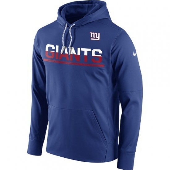 NFL Mens New York Giants Nike Royal Sideline Circuit Pullover Performance Hoodie NFL Mens New York Giants Nike Royal Sideline Circuit Pullover Performance Hoodie