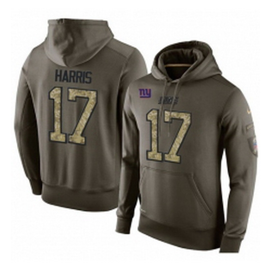 NFL Nike New York Giants 17 Dwayne Harris Green Salute To Service Mens Pullover Hoodie NFL Nike New York Giants 17 Dwayne Harris Green Salute To Service Mens Pullover Hoodie