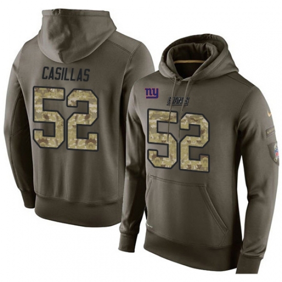 NFL Nike New York Giants 52 Jonathan Casillas Green Salute To Service Mens Pullover Hoodie NFL Nike New York Giants 52 Jonathan Casillas Green Salute To Service Mens Pullover Hoodie