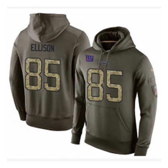NFL Nike New York Giants 85 Rhett Ellison Green Salute To Service Mens Pullover Hoodie NFL Nike New York Giants 85 Rhett Ellison Green Salute To Service Mens Pullover Hoodie