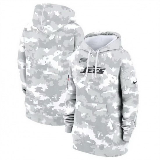 Women New York Jets 2024 Arctic Camo Salute To Service Club Fleece Pullover Hoodie Women New York Jets 2024 Arctic Camo Salute To Service Club Fleece Pullover Hoodie