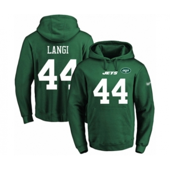 Football Mens New York Jets 44 Harvey Langi Green Name Number Pullover Hoodie Football Mens New York Jets 44 Harvey Langi Green Name Number Pullover Hoodie