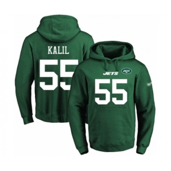 Football Mens New York Jets 55 Ryan Kalil Green Name Number Pullover Hoodie Football Mens New York Jets 55 Ryan Kalil Green Name Number Pullover Hoodie
