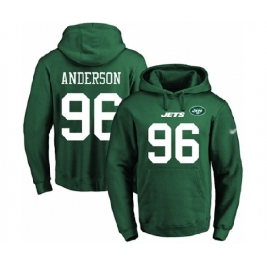 Football Mens New York Jets 96 Henry Anderson Green Name Number Pullover Hoodie Football Mens New York Jets 96 Henry Anderson Green Name Number Pullover Hoodie