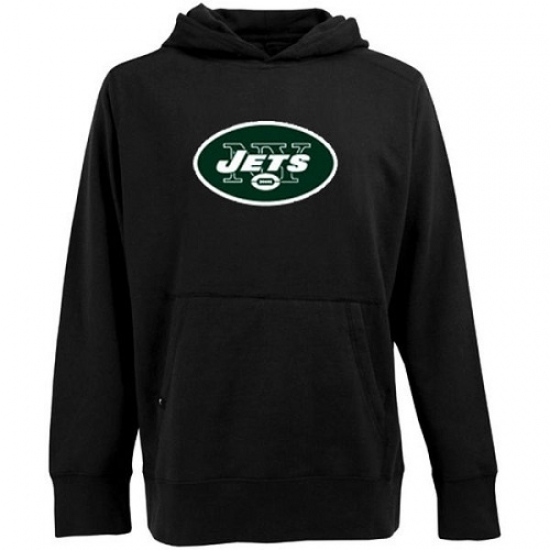 NFL Antigua New York Jets Signature Pullover Hoodie Black NFL Antigua New York Jets Signature Pullover Hoodie Black