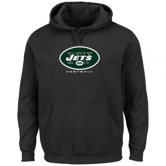 NFL New York Jets Critical Victory Pullover Hoodie Black NFL New York Jets Critical Victory Pullover Hoodie Black