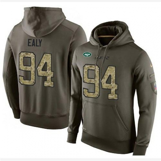 NFL Nike New York Jets 94 Kony Ealy Green Salute To Service Mens Pullover Hoodie NFL Nike New York Jets 94 Kony Ealy Green Salute To Service Mens Pullover Hoodie