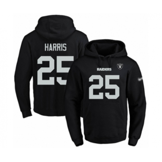 Football Mens Oakland Raiders 25 Erik Harris Black Name Number Pullover Hoodie Football Mens Oakland Raiders 25 Erik Harris Black Name Number Pullover Hoodie