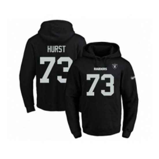 Football Mens Oakland Raiders 73 Maurice Hurst Black Name Number Pullover Hoodie Football Mens Oakland Raiders 73 Maurice Hurst Black Name Number Pullover Hoodie