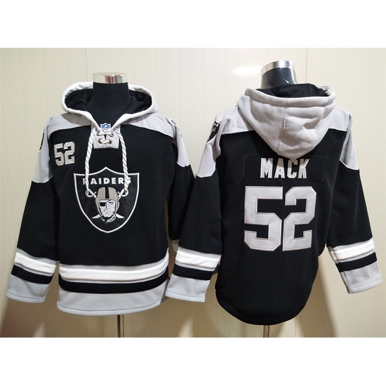 Los Angeles Raiders Sitched Pullover Hoodie #52 Khalil Mack Los Angeles Raiders Sitched Pullover Hoodie #52 Khalil Mack