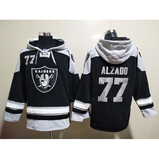 Los Angeles Raiders Sitched Pullover Hoodie #77 Lyle Alzado Los Angeles Raiders Sitched Pullover Hoodie #77 Lyle Alzado