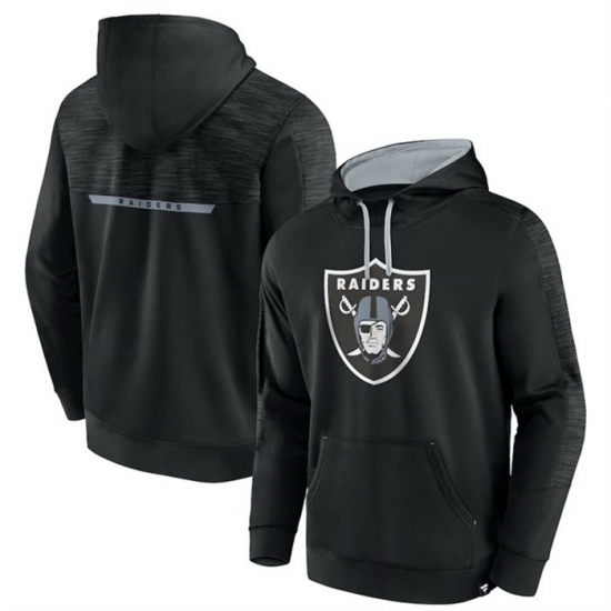 Men Las Vegas Raiders Black Defender Evo Pullover Hoodie Men Las Vegas Raiders Black Defender Evo Pullover Hoodie
