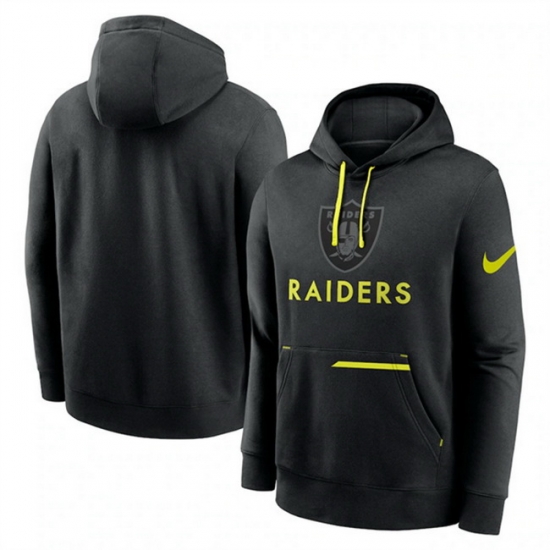 Men Las Vegas Raiders Black Volt Pullover Hoodie Men Las Vegas Raiders Black Volt Pullover Hoodie