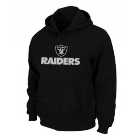 NFL Mens Nike Oakland Raiders Authentic Logo Pullover Hoodie Black NFL Mens Nike Oakland Raiders Authentic Logo Pullover Hoodie Black