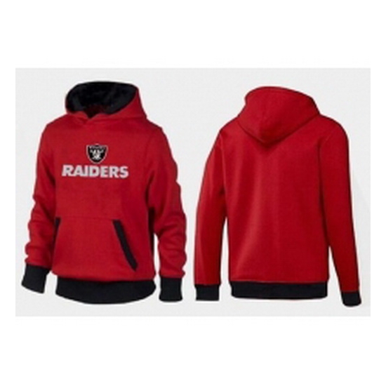 NFL Mens Nike Oakland Raiders Authentic Logo Pullover Hoodie RedBlack NFL Mens Nike Oakland Raiders Authentic Logo Pullover Hoodie RedBlack