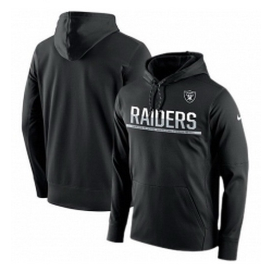NFL Mens Oakland Raiders Nike Black Sideline Circuit Pullover Performance Hoodie NFL Mens Oakland Raiders Nike Black Sideline Circuit Pullover Performance Hoodie