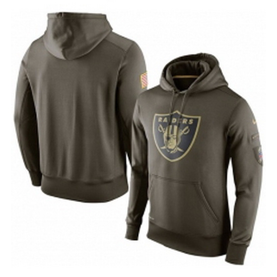 NFL Mens Oakland Raiders Nike Olive Salute To Service KO Performance Hoodie NFL Mens Oakland Raiders Nike Olive Salute To Service KO Performance Hoodie