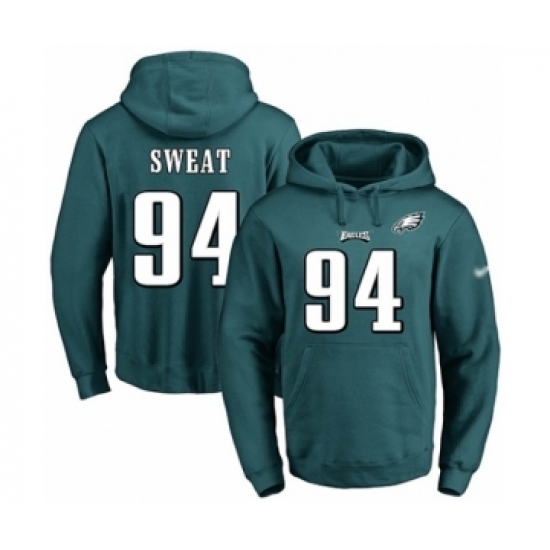Football Mens Philadelphia Eagles 94 Josh Sweat Green Name Number Pullover Hoodie Football Mens Philadelphia Eagles 94 Josh Sweat Green Name Number Pullover Hoodie