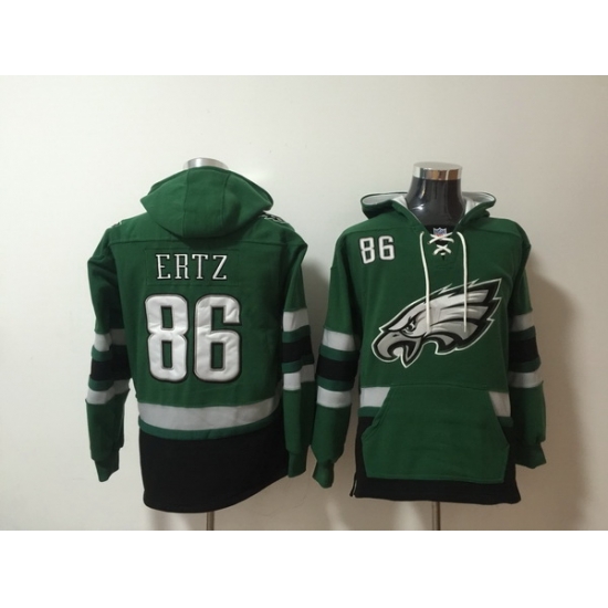 Men Nike Philadelphia Eagles Zach Ertz 86 NFL Winter Thick Hoodie Men Nike Philadelphia Eagles Zach Ertz 86 NFL Winter Thick Hoodie