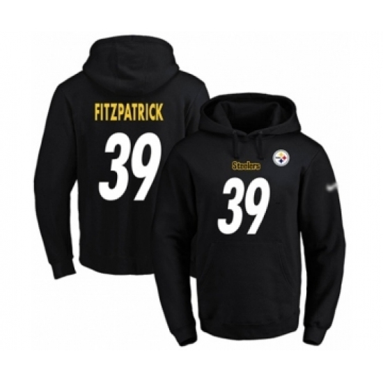 Football Mens Pittsburgh Steelers 39 Minkah Fitzpatrick Black Name Number Pullover Hoodie Football Mens Pittsburgh Steelers 39 Minkah Fitzpatrick Black Name Number Pullover Hoodie