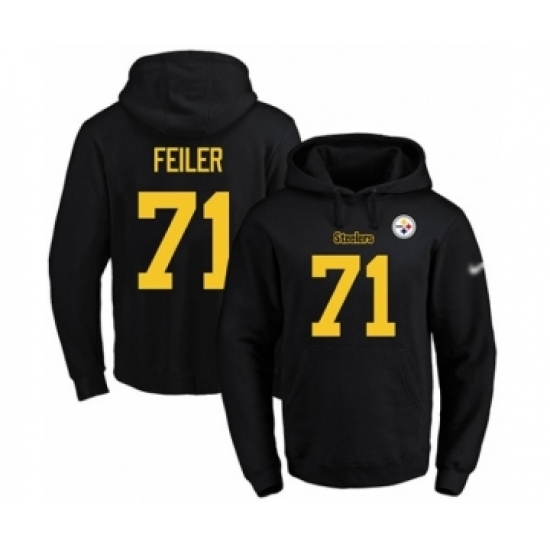 Football Mens Pittsburgh Steelers 71 Matt Feiler BlackGold No Name Number Pullover Hoodie Football Mens Pittsburgh Steelers 71 Matt Feiler BlackGold No Name Number Pullover Hoodie