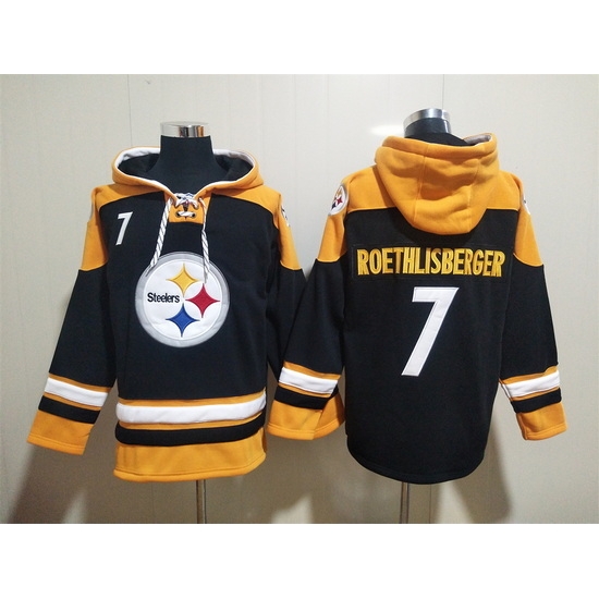 NFL Men Pittsburgh Steelers 7 Ben Roethlisberger Stitched Hoodie NFL Men Pittsburgh Steelers 7 Ben Roethlisberger Stitched Hoodie