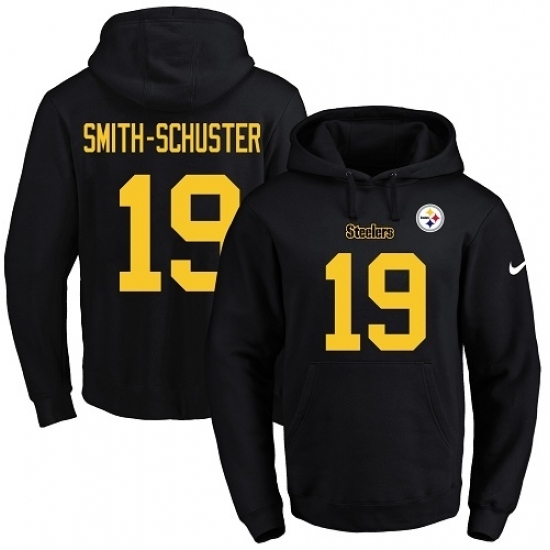 NFL Mens Nike Pittsburgh Steelers 19 JuJu Smith Schuster BlackGold No Name Number Pullover Hoodie NFL Mens Nike Pittsburgh Steelers 19 JuJu Smith Schuster BlackGold No Name Number Pullover Hoodie