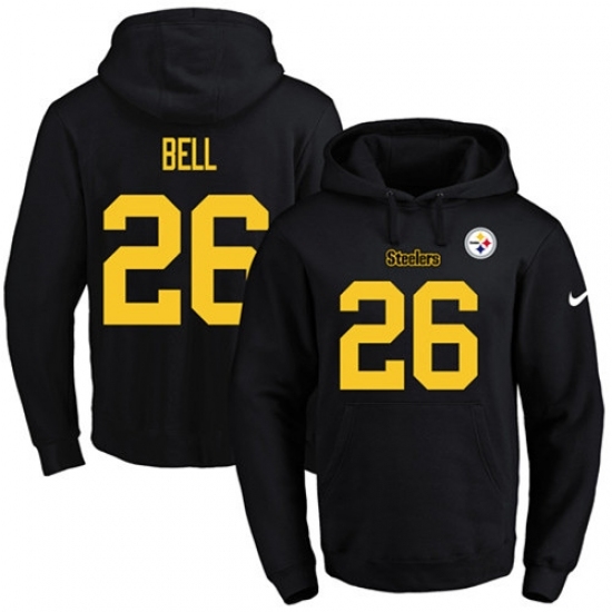 NFL Mens Nike Pittsburgh Steelers 26 LeVeon Bell BlackGold No Name Number Pullover Hoodie NFL Mens Nike Pittsburgh Steelers 26 LeVeon Bell BlackGold No Name Number Pullover Hoodie