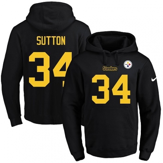 NFL Mens Nike Pittsburgh Steelers 34 Cameron Sutton BlackGold No Name Number Pullover Hoodie NFL Mens Nike Pittsburgh Steelers 34 Cameron Sutton BlackGold No Name Number Pullover Hoodie