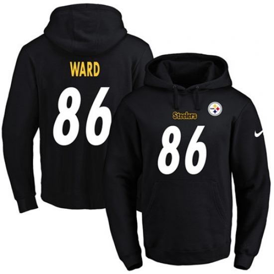 NFL Mens Nike Pittsburgh Steelers 86 Hines Ward Black Name Number Pullover Hoodie NFL Mens Nike Pittsburgh Steelers 86 Hines Ward Black Name Number Pullover Hoodie