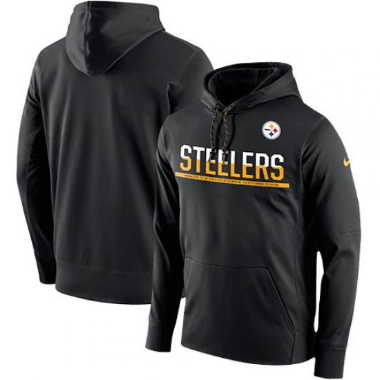 NFL Mens Pittsburgh Steelers Nike Black Sideline Circuit Pullover Performance Hoodie NFL Mens Pittsburgh Steelers Nike Black Sideline Circuit Pullover Performance Hoodie