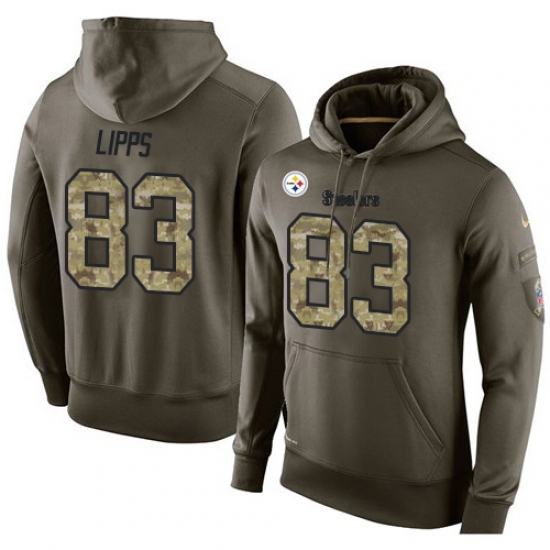 NFL Nike Pittsburgh Steelers 83 Louis Lipps Green Salute To Service Mens Pullover Hoodie NFL Nike Pittsburgh Steelers 83 Louis Lipps Green Salute To Service Mens Pullover Hoodie