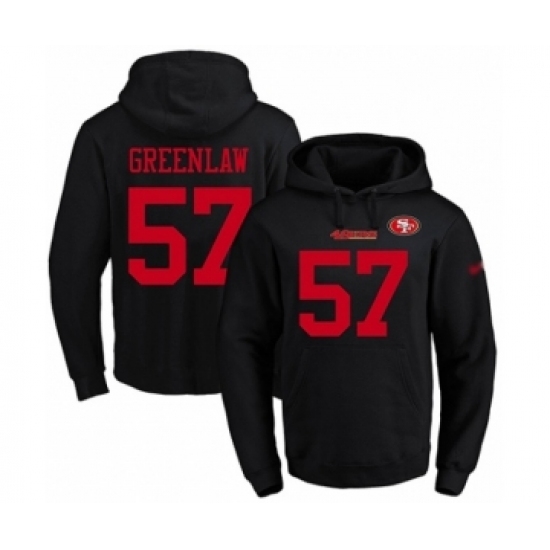 Football Mens San Francisco 49ers 57 Dre Greenlaw Black Name Number Pullover Hoodie Football Mens San Francisco 49ers 57 Dre Greenlaw Black Name Number Pullover Hoodie