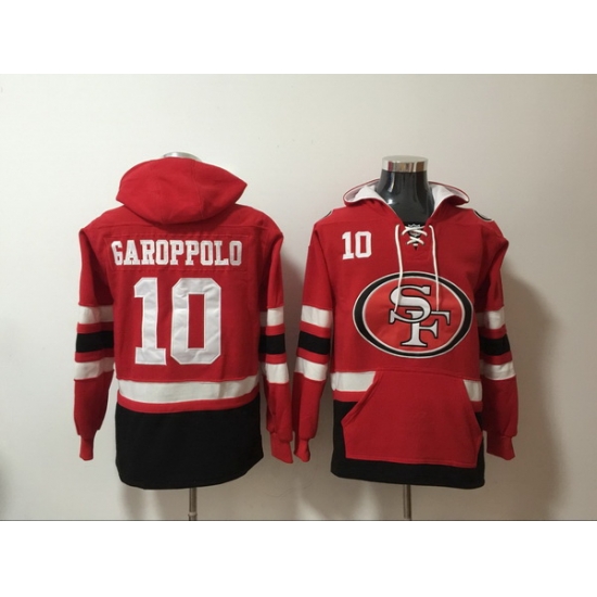 Men Nike San Francisco 49ers Jimmy Garoppolo 10 NFL Winter Thick Hoodie Men Nike San Francisco 49ers Jimmy Garoppolo 10 NFL Winter Thick Hoodie