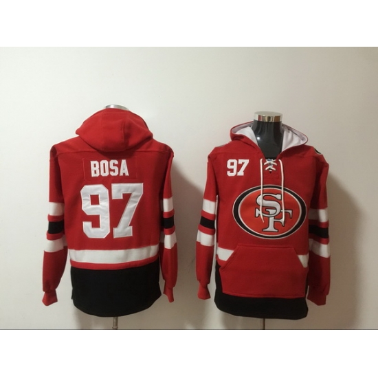 Men Nike San Francisco 49ers Nick Bosa 97 NFL Winter Thick Hoodie Men Nike San Francisco 49ers Nick Bosa 97 NFL Winter Thick Hoodie