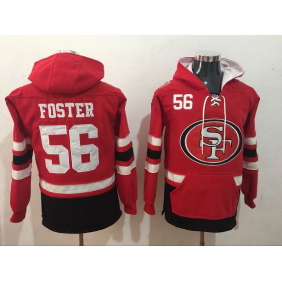 Men Nike San Francisco 49ers Reuben Foster 56 NFL Winter Thick Hoodie Men Nike San Francisco 49ers Reuben Foster 56 NFL Winter Thick Hoodie