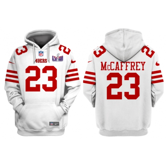 Men San Francisco 49ers Active Player Custom White Super Bowl LVIII Alternate Pullover Hoodie Men San Francisco 49ers Active Player Custom White Super Bowl LVIII Alternate Pullover Hoodie