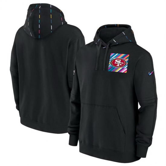 Men San Francisco 49ers Black 2023 Crucial Catch Club Pullover Hoodie Men San Francisco 49ers Black 2023 Crucial Catch Club Pullover Hoodie