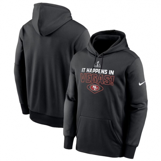 Men San Francisco 49ers Black Super Bowl LVIII Lockup Pullover Hoodie Men San Francisco 49ers Black Super Bowl LVIII Lockup Pullover Hoodie