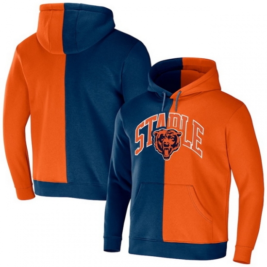 Men San Francisco 49ers Navy Orange Split Logo Pullover Hoodie Men San Francisco 49ers Navy Orange Split Logo Pullover Hoodie