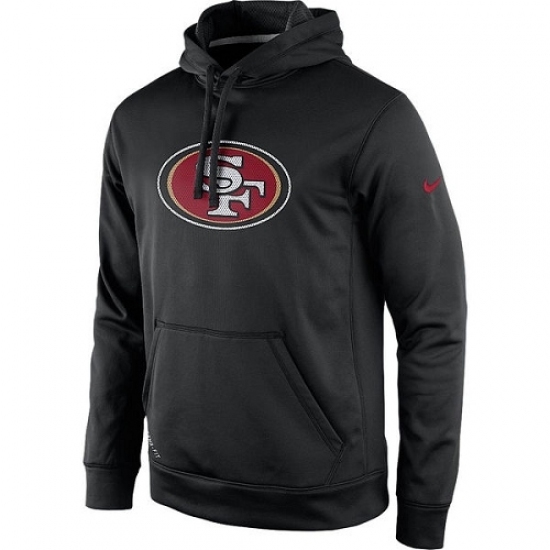 NFL Mens San Francisco 49ers Nike Black Practice Performance Pullover Hoodie NFL Mens San Francisco 49ers Nike Black Practice Performance Pullover Hoodie