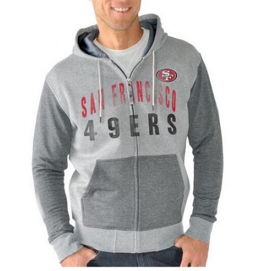NFL San Francisco 49ers G III Sports by Carl Banks Safety Tri Blend Full Zip Hoodie Heathered Gray NFL San Francisco 49ers G III Sports by Carl Banks Safety Tri Blend Full Zip Hoodie Heathered Gray
