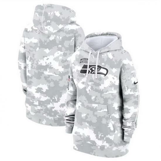 Women Seattle Seahawks 2024 Arctic Camo Salute To Service Club Fleece Pullover Hoodie Women Seattle Seahawks 2024 Arctic Camo Salute To Service Club Fleece Pullover Hoodie