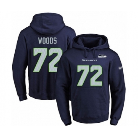 Football Mens Seattle Seahawks 72 Al Woods Navy Blue Name Number Pullover Hoodie Football Mens Seattle Seahawks 72 Al Woods Navy Blue Name Number Pullover Hoodie