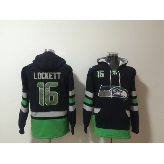 Men Nike Seattle Seahawks Tyler Lockett 16 NFL Winter Thick Hoodie Men Nike Seattle Seahawks Tyler Lockett 16 NFL Winter Thick Hoodie