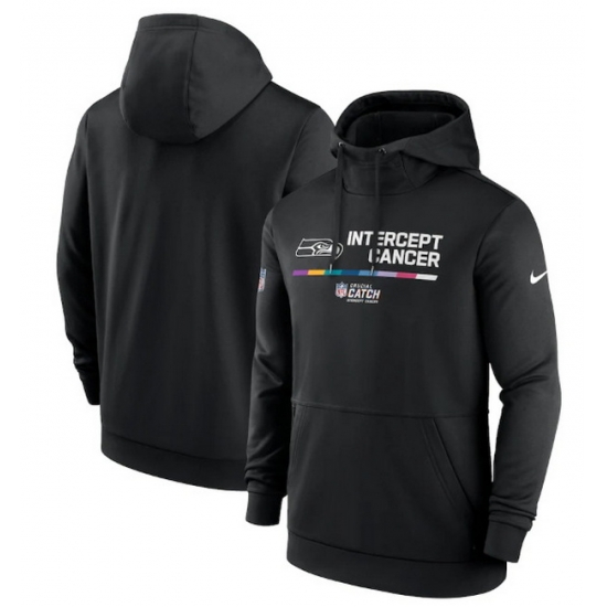 Men Seattle Seahawks 2022 Black Crucial Catch Therma Performance Pullover Hoodie Men Seattle Seahawks 2022 Black Crucial Catch Therma Performance Pullover Hoodie